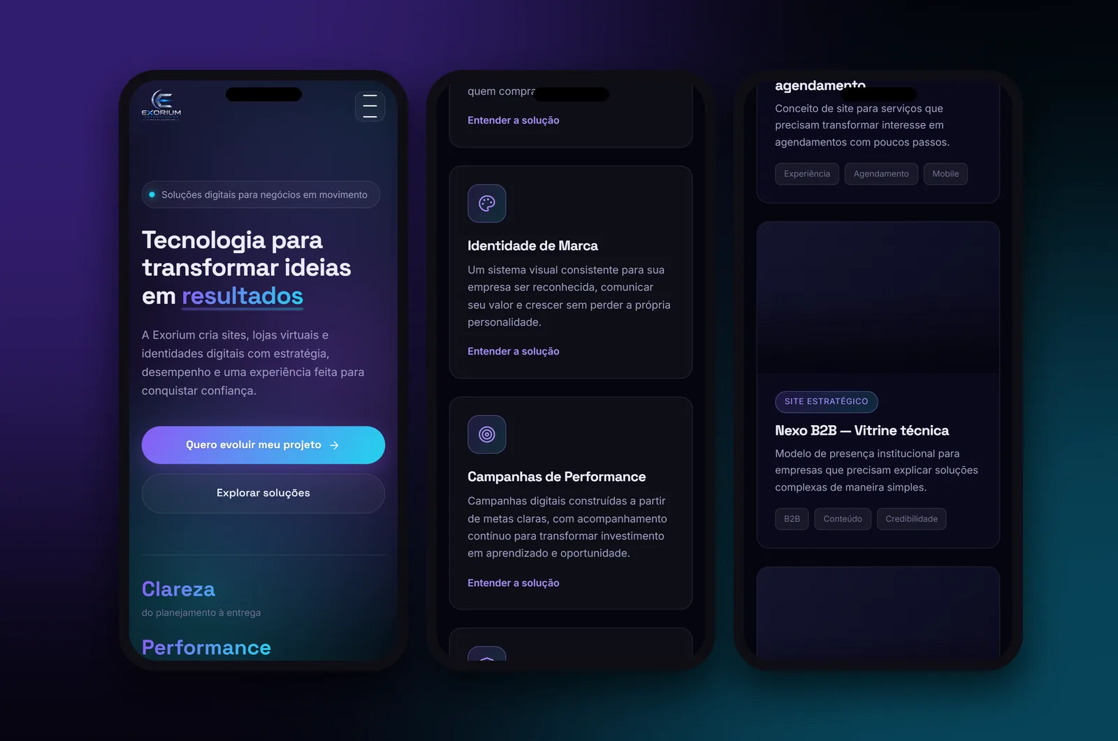 Exorium Technologies: versão para celular