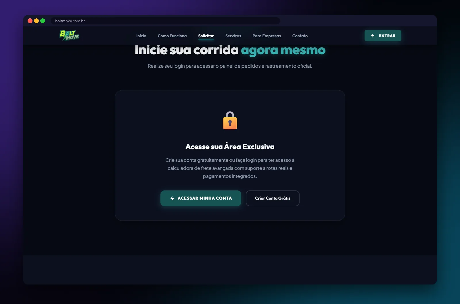 BoltMove: mais uma seção no computador