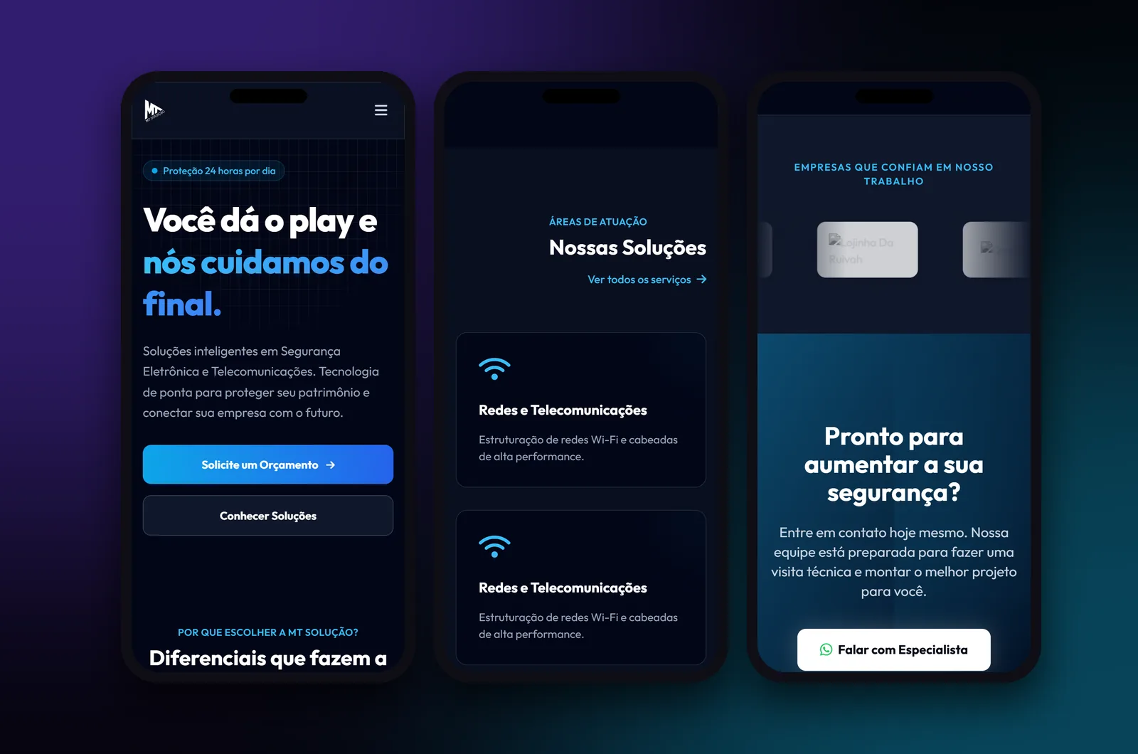 MT Solução: versão para celular